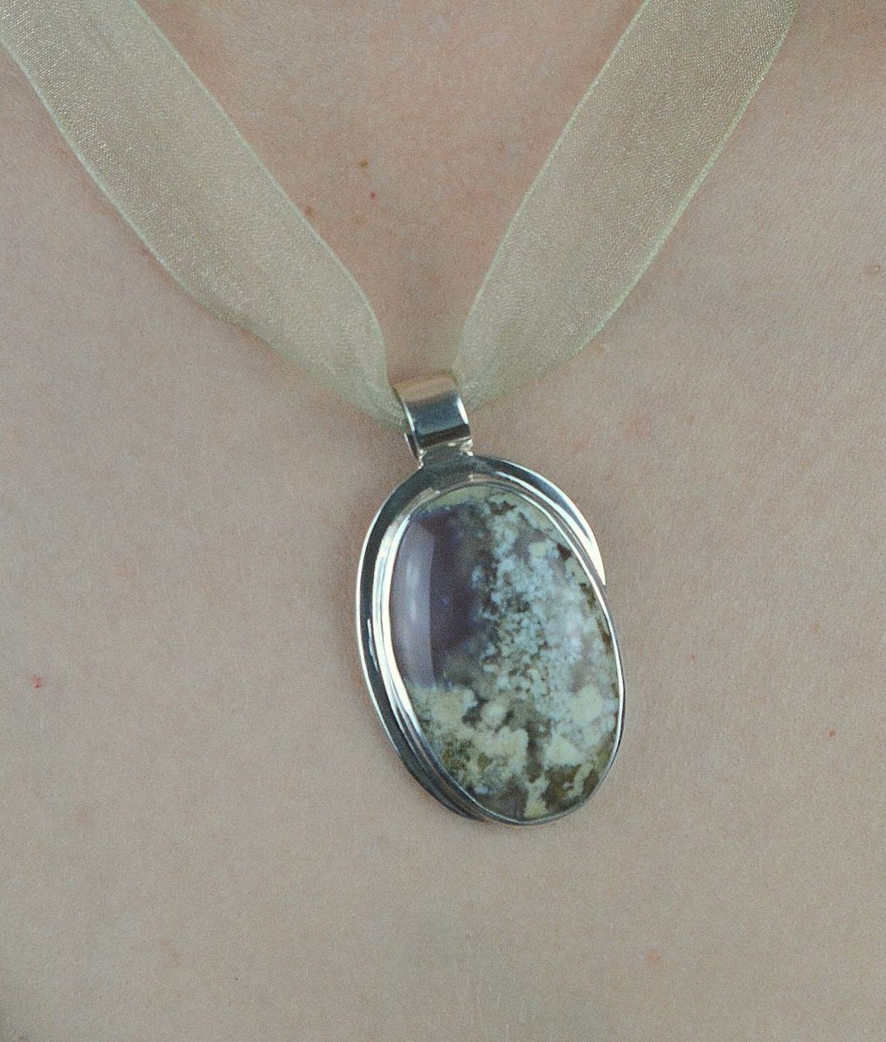 Zawieszka srebrna kamień naturalny agat mszysty DIA-ZAW-6545-925. Zawieszka z agatem. Zawieszka z kamieniem naturalnym. Zawieszka srebrna. Duża zawieszka srebrna. Zawieszka efektowna na prezent..jpg