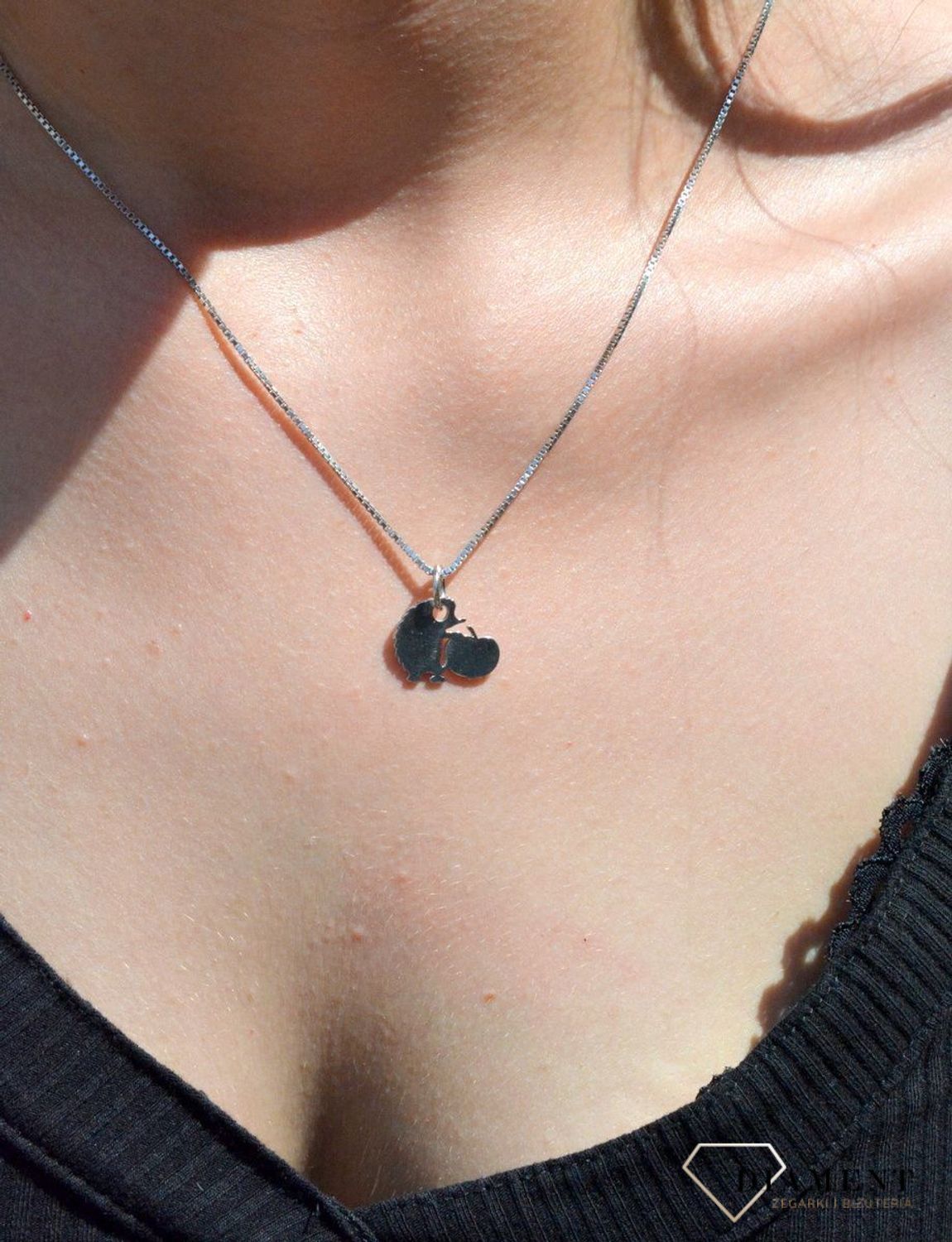 Srebrna zawieszka gładka jeżyk z jabłuszkiem DIA-ZAW-6808-925.  Zawieszka srebrna damska. zawieszka srebrna jeżyk Zawieszka srebrna blaszka. Zawieszka srebrna do każdego łańcuszka. Idealna zawieszka srebrna na prezent. Wisiore.jpg