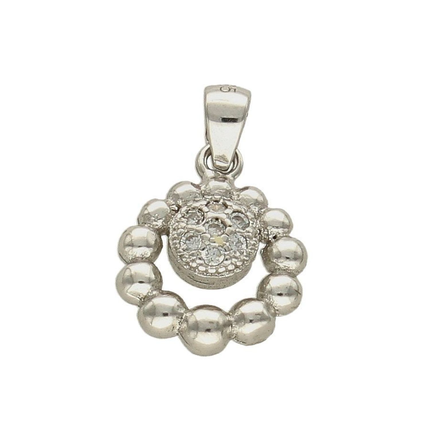 Zawieszka srebrna okrągłą z cyrkoniami DIA-ZAW-6813-925.  Zawieszka srebrna damska. zawieszka srebrna okrągła. Zawieszka srebrna z cyrkoniami. Zawieszka srebrna do każdego łańcuszka. Idealna zawieszka srebrna na prezent. Wisio.jpg