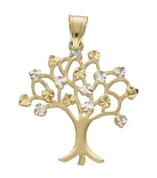 Złota zawieszka drzewko z białym złotem DIA-ZAW-7566-585.jpg