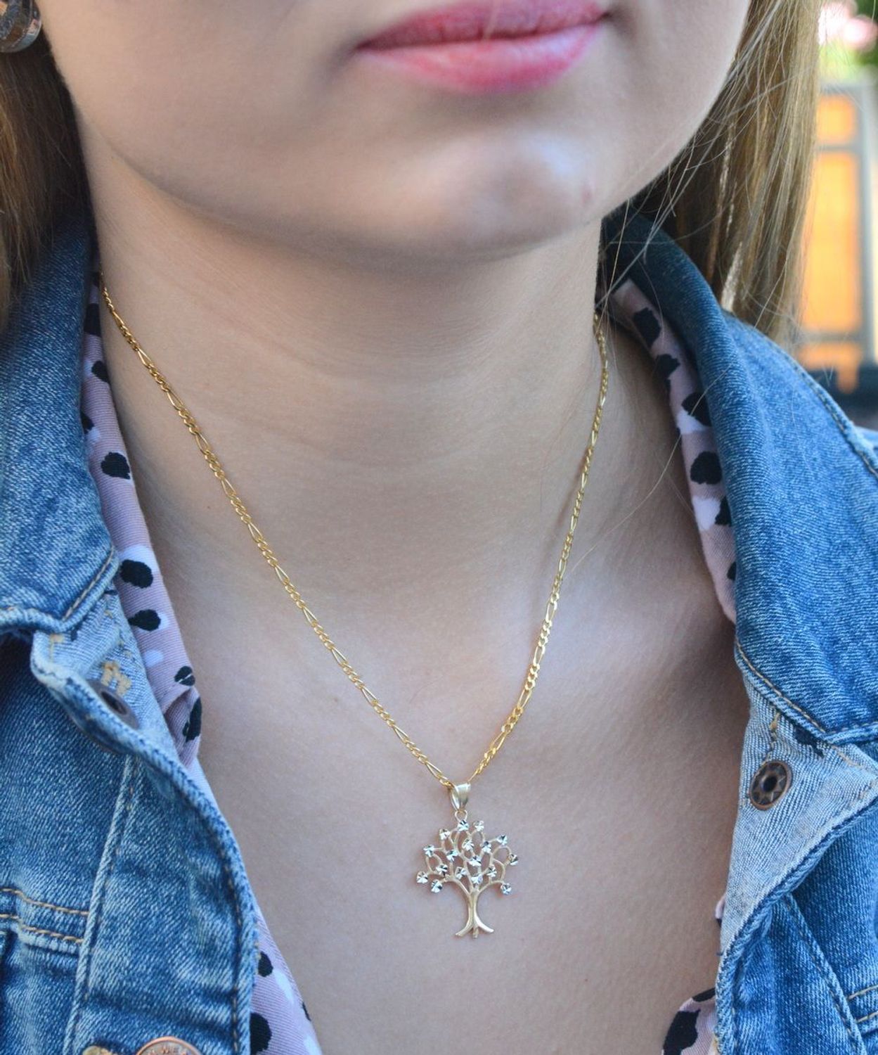 Złota zawieszka drzewko z białym złotem DIA-ZAW-7566-585.jpg