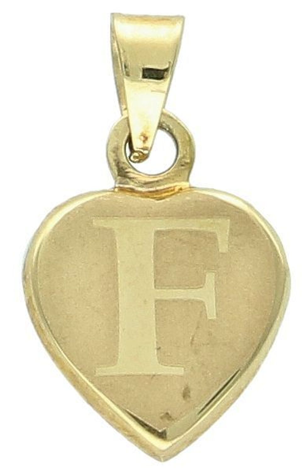 Złota zawieszka 333 literka F w serduszku DIA-ZAW-8623-333 Piękny, złoty wisiorek o ciekawym wzorze wykonany z żółtego złota. Ta zawieszka będzie idealną ozdobą zarówno codziennych stylizacji 1.jpg