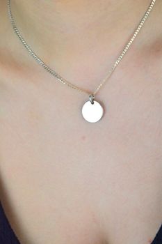 zawieszka srebrna kółko, zawieszka do graweru, pełne kółko srebro 925, DIA-ZAW-8654-925, zawieszka personalizowana, minimalistyczna biżuteria srebrna, prezent z grawerem, srebro próby 925 (1).JPG