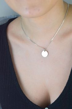 zawieszka srebrna kółko, zawieszka do graweru, pełne kółko srebro 925, DIA-ZAW-8654-925, zawieszka personalizowana, minimalistyczna biżuteria srebrna, prezent z grawerem, srebro próby 925 (3).JPG
