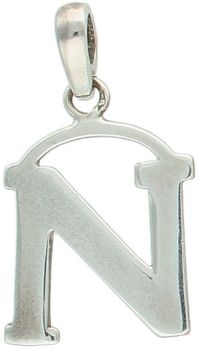Zawieszka srebrna próba 925, literka N DIA-ZAW-8672-N-925 Elegancka zawieszka wykonana z wysokiej jakości srebra próby 925, w kształcie literki N.1.jpg