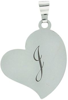Srebrna zawieszka próby 925 w kształcie serduszka z literką J. Wymiary 2,5 × 1,8 cm, waga 1,20 g. Subtelna i elegancka biżuteria idealna na prezent.1.jpg