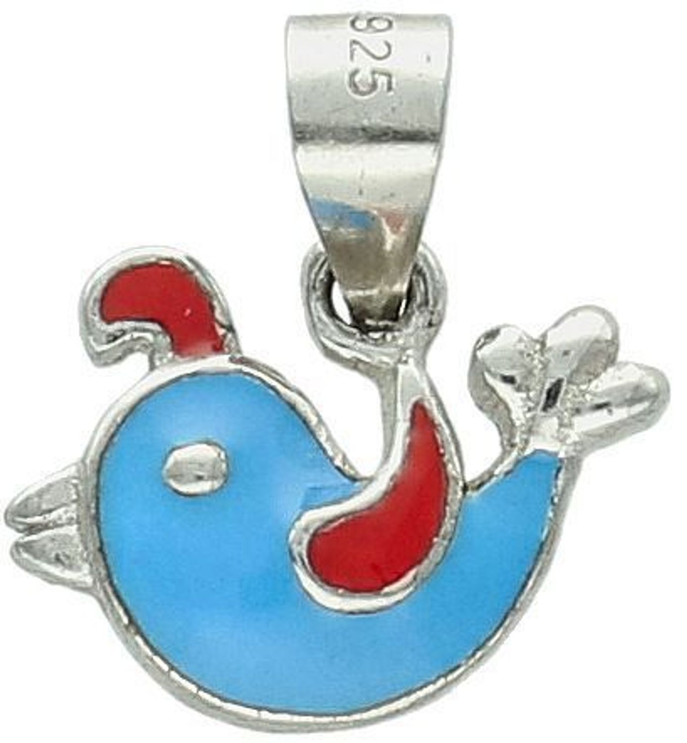 Zawieszka srebrna próba 925 dziecięca delfinek z emalią DIA-ZAW-8698-925 Urocza i pełna dziecięcego wdzięku zawieszka w kształcie delfinka to idealny prezent dla najmłodszych miłośników1.jpg