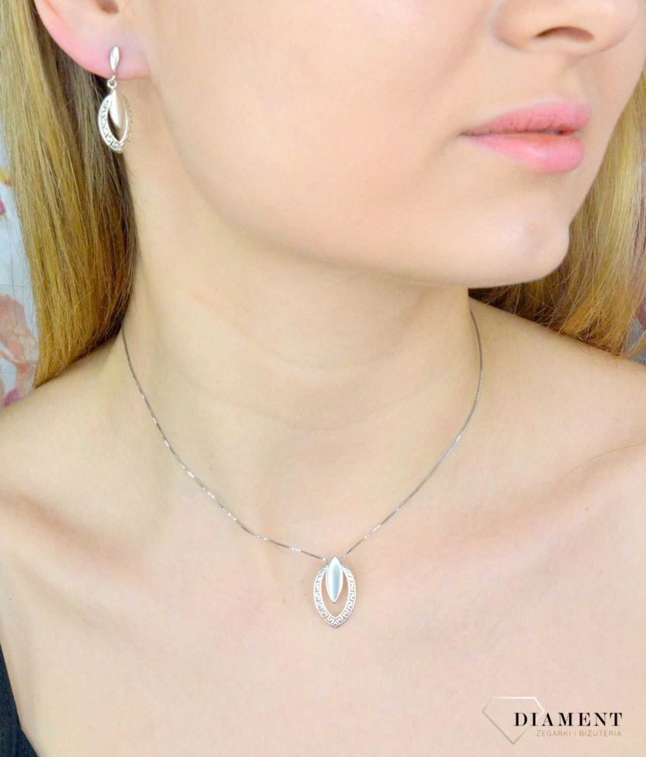 Zawieszka srebrna  Owalna droga Grecka  DIA-ZAW-8705-925.jpg