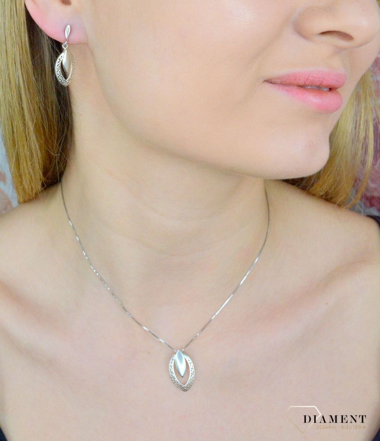 Zawieszka srebrna  Owalna droga Grecka  DIA-ZAW-8705-925.jpg