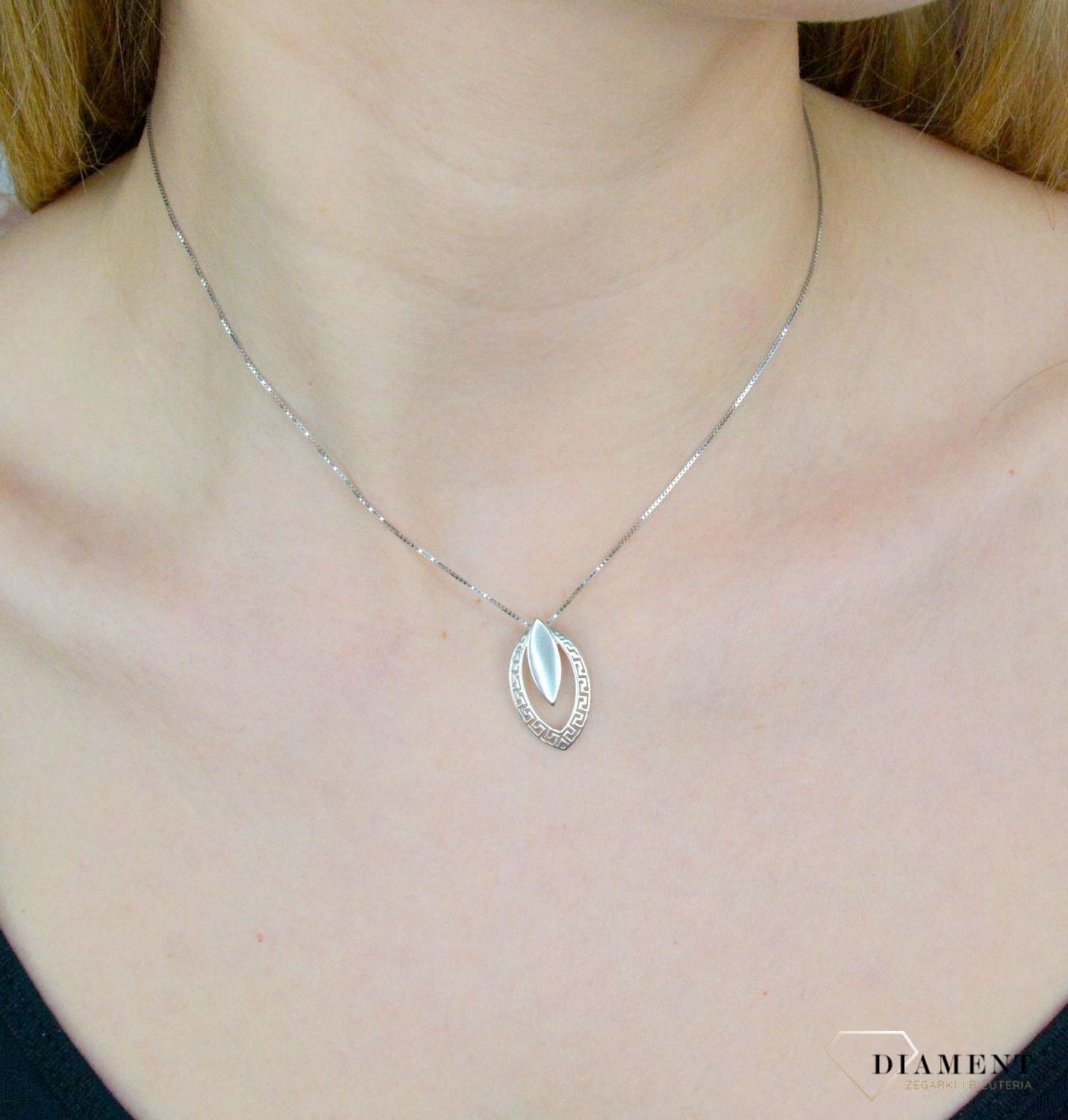 Zawieszka srebrna  Owalna droga Grecka  DIA-ZAW-8705-925.jpg