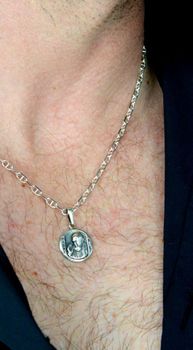 Zawieszka srebrna Medalik Ojciec Pio DIA-ZAW-8725-925 (6).JPG