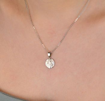 Medalik srebrny próba 925, Matka Boska Licheńska z dzieciątkiem DIA-ZAW-8730-925 Elegancka zawieszka przedstawiająca Matkę Boską Licheńską z Dzieciątkiem (2).JPG