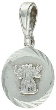 Zawieszka medalik srebrny próba 925, Matka Boska Licheńska DIA-ZAW-8731-925 Piękna zawieszka z wizerunkiem Matki Boskiej Licheńskiej to wyjątkowy symbol wiary, opieki i duchowej obecności..jpg