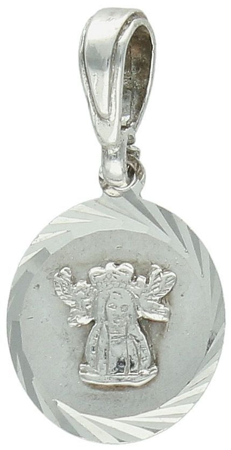 Zawieszka medalik srebrny próba 925, Matka Boska Licheńska DIA-ZAW-8731-925 Piękna zawieszka z wizerunkiem Matki Boskiej Licheńskiej to wyjątkowy symbol wiary, opieki i duchowej obecności..jpg