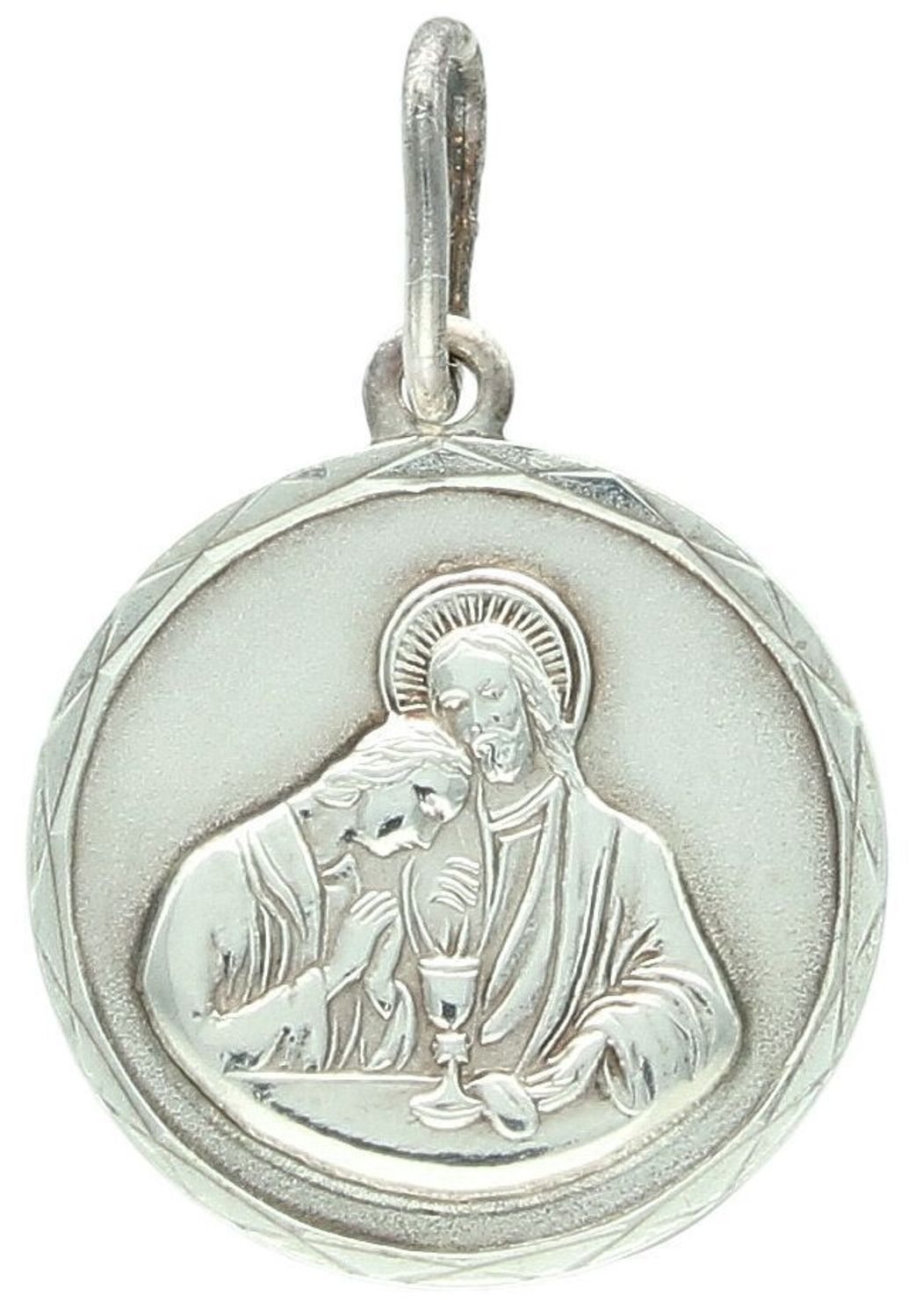 Medalik srebrny próba 925, I komunia Święta DIA-ZAW-8735-925 Elegancki srebrny medalik z motywem Pierwszej Komunii Świętej to wyjątkowa pamiątka jednego z najważniejszych dni w życiu dziecka1.jpg