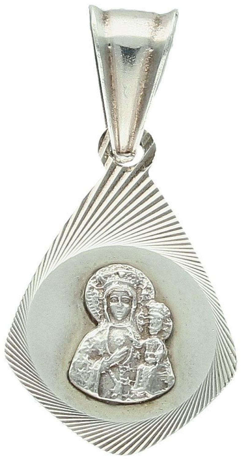 Zawieszka medalik srebrny próba 925, Matka Boska z dzieciątkiem DIA-ZAW-8740-925 Wykonana z wysokiej próby srebra 925, medalik jest wykonany z najwyższą starannością,1.jpg