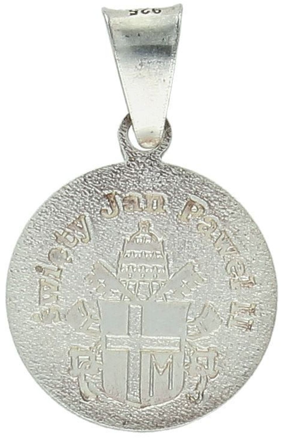 Medalik srebrny próba 925, Jan Paweł II DIA-ZAW-8744-925 Medalik srebrny przedstawiający wizerunek papieża Jana Pawła II to hołd dla jednego z najbardziej czczonych papieży w historii 1.jpg