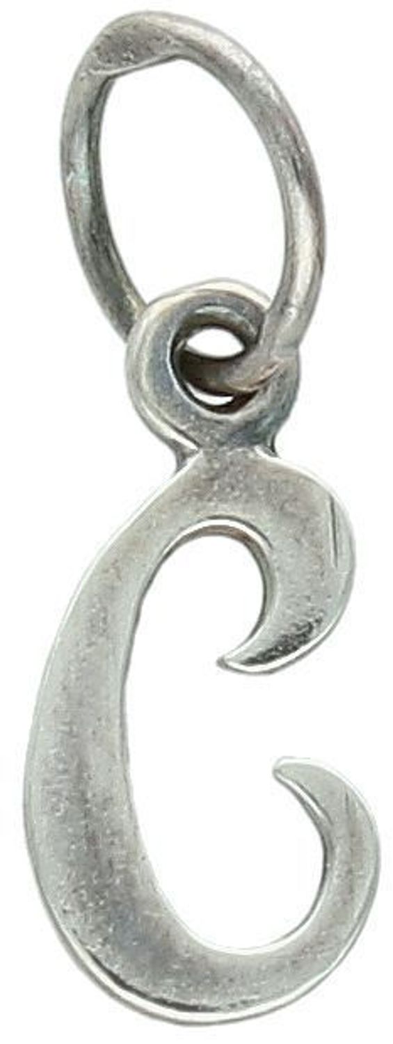 Zawieszka srebrna próba 925 literka C, DIA-ZAW-8750-C-925 Zawieszka srebrna w kształcie literki „C” to uroczy i elegancki dodatek wykonany z wysokiej jakości srebra próby 925. 1.jpg