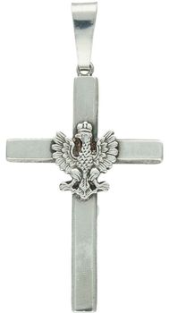 Krzyż męski srebrny 925 DIA-ZAW-8766-925 – zawieszka z orłem na środku. Wymiary 5,0 x 2,5 cm, waga 3,20 g. Mocny symbol wiary i tożsamości – idealny prezent dla mężczyzny.1.jpg
