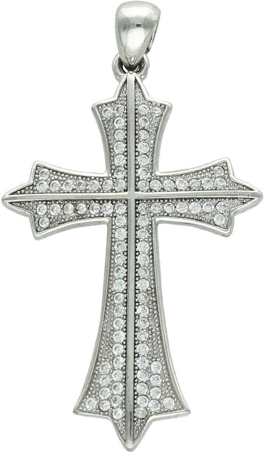 zawieszka srebrna, krzyżyk srebrny, biżuteria religijna, krzyż z cyrkoniami, srebro 925, zawieszka damska, prezent komunijny, krzyżyk na łańcuszek, elegancka biżuteria, 1.jpg