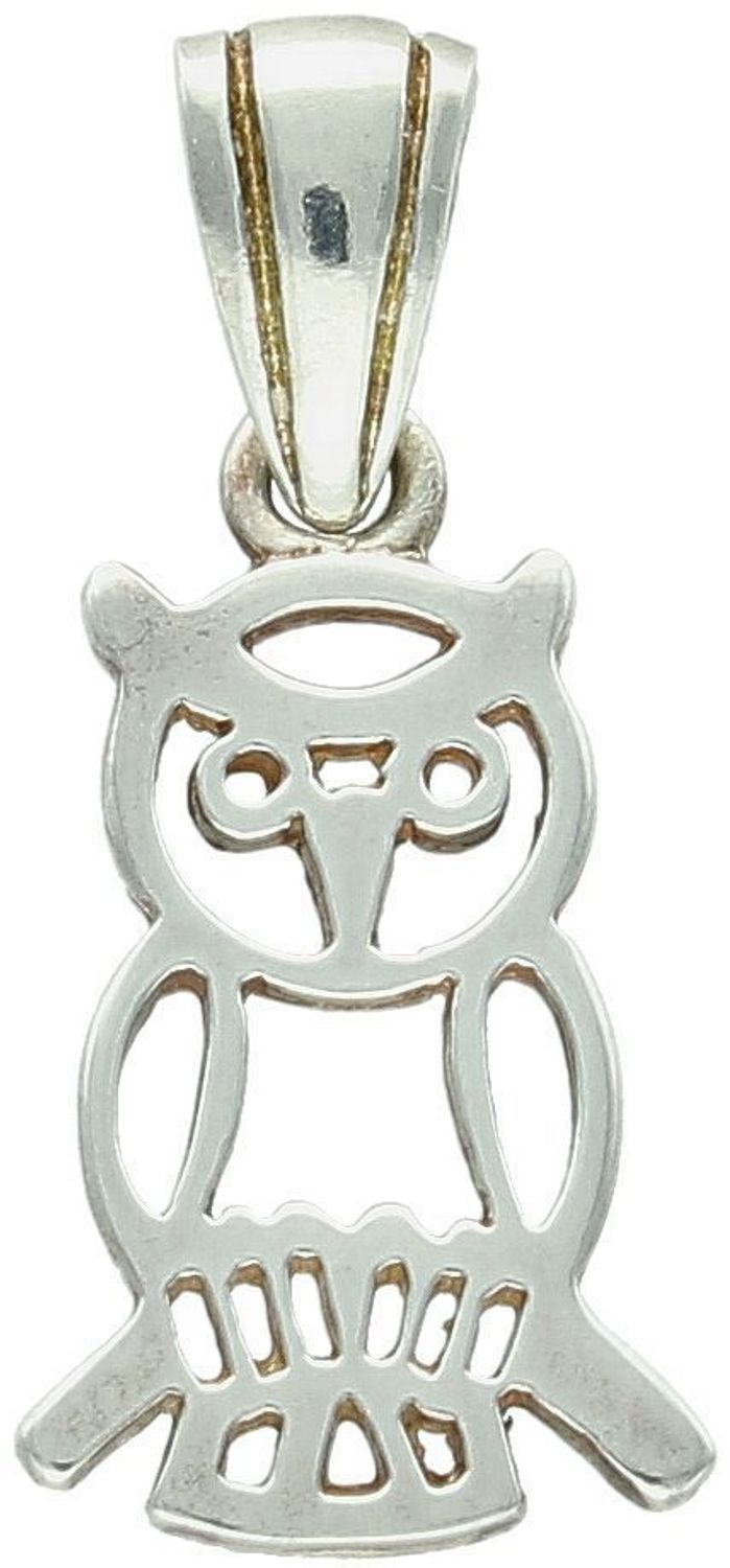 Zawieszka srebrna próba 925, sowa DIA-ZAW-8835-925 Elegancka zawieszka przedstawiająca sowę, wykonaną z wysokiej jakości srebra próby 925..jpg