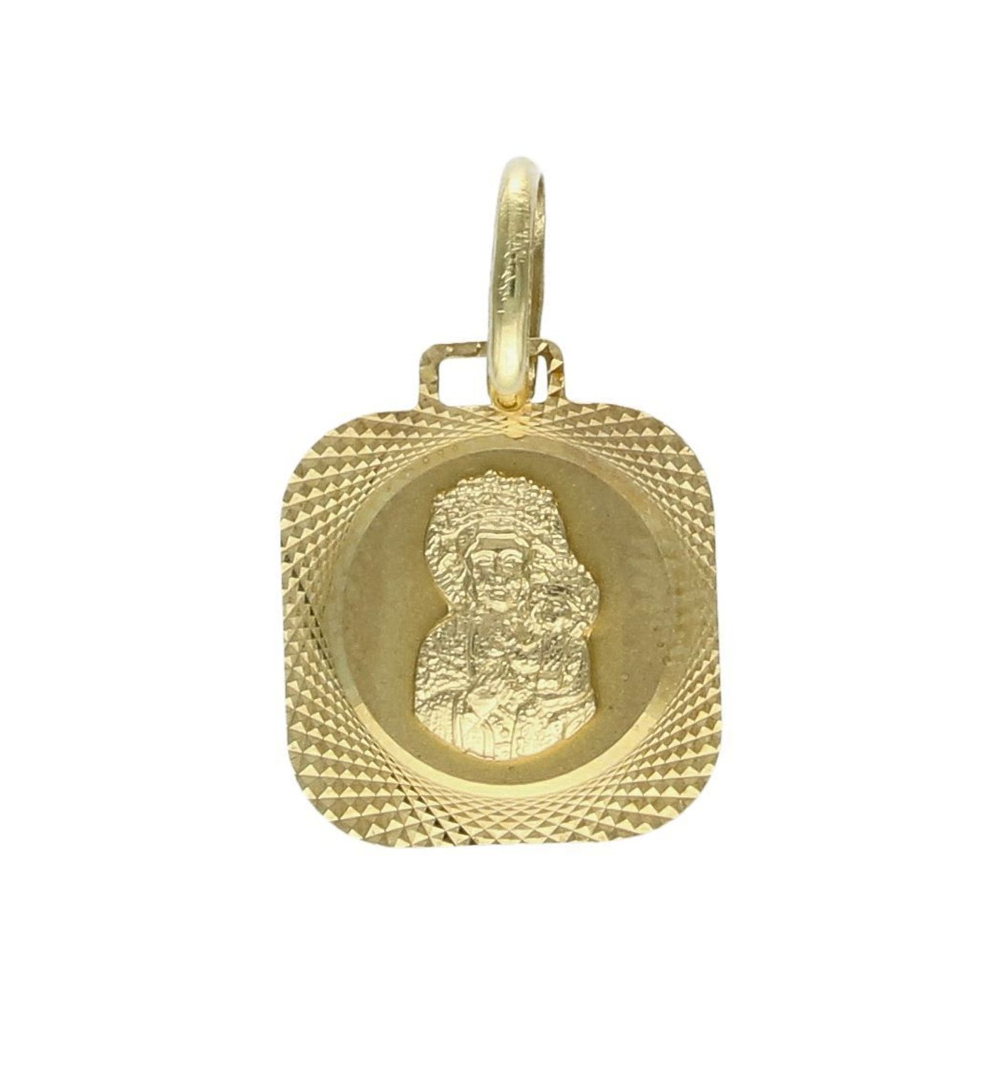 Złota zawieszka medalik Matka Boska Częstochowska DIA-ZAW-9004-585 (2).jpg