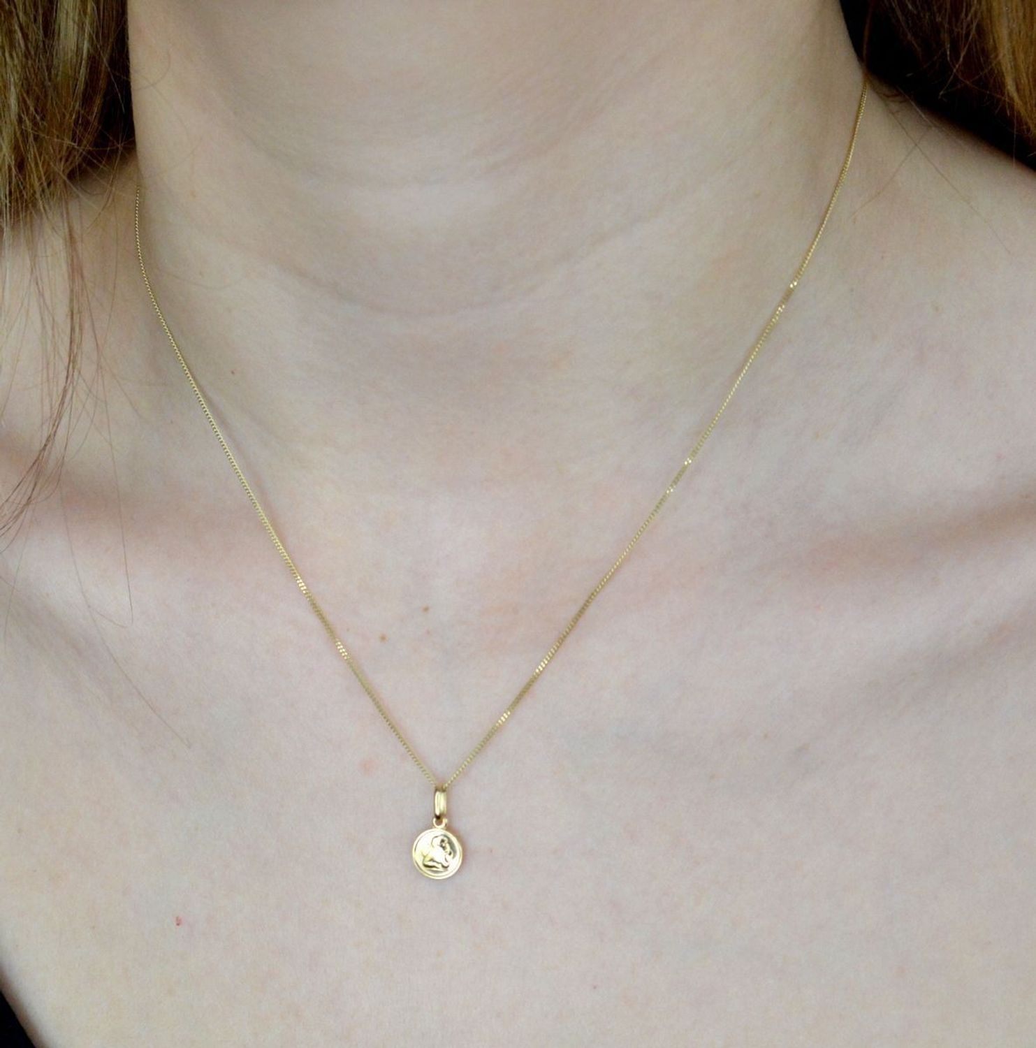 Złoty medalik 585 śpiący aniołek DIA-ZAW-9038-585.jpg