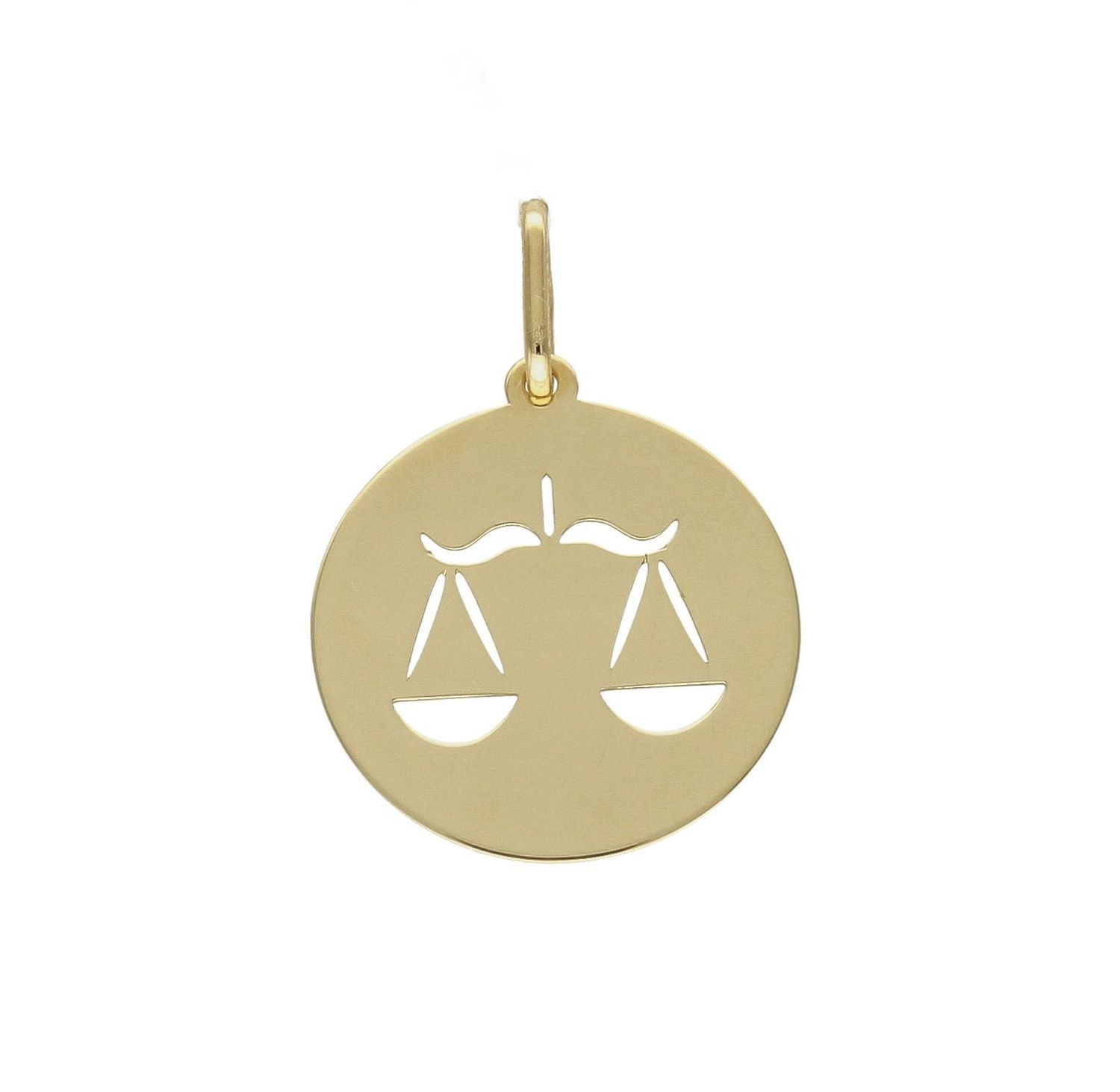 Złota zawieszka 585 znak zodiaku Waga DIA-ZAW-9063-585.  Zawieszka została wykonana ze złota próby 585.Zawieszka będzie pięknym prezentem dla bliskiej osoby spod znaku wagi. W naszej ofercie dostępne są także naszyjniki i zawi.jpg