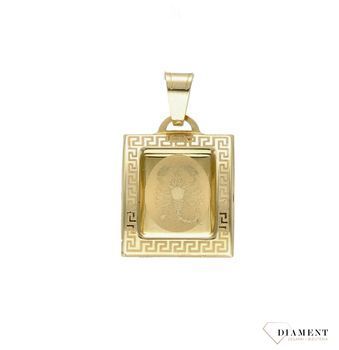 Złota zawieszka 585 znak zodiaku Skorpion DIA-ZAW-9064-585. Zawieszka została wykonana ze złota próby 585.Zawieszka będzie pięknym prezentem dla bliskiej osoby spod znaku skorpion. W naszej ofercie dostępne są także naszyjniki.jpg