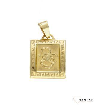 Złota zawieszka 585 znak zodiaku Skorpion DIA-ZAW-9065-585. Zawieszka została wykonana ze złota próby 585.Zawieszka będzie pięknym prezentem dla bliskiej osoby spod znaku skorpion. W naszej ofercie dostępne są także naszyjniki.jpg
