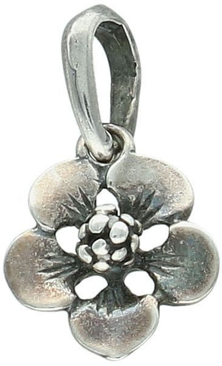 Zawieszka damska srebrna próba 925, kwiatek DIA-ZAW-9386-925 Zawieszka w kształcie kwiatka, wykonana ze srebra próby 925, to uroczy i delikatny dodatek, który doskonale dopełni 1.jpg