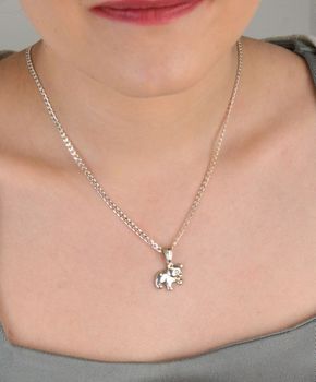 Zawieszka srebrna miś próba 925, DIA-ZAW-9387-925 Urocza zawieszka srebrna w kształcie misia, wykonana z wysokiej jakości srebra próby 925, (2).JPG