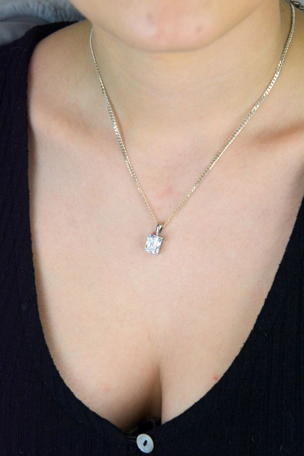 Zawieszka cyrkonia prostokąt próba 925, DIA-ZAW-9398-925.jpg