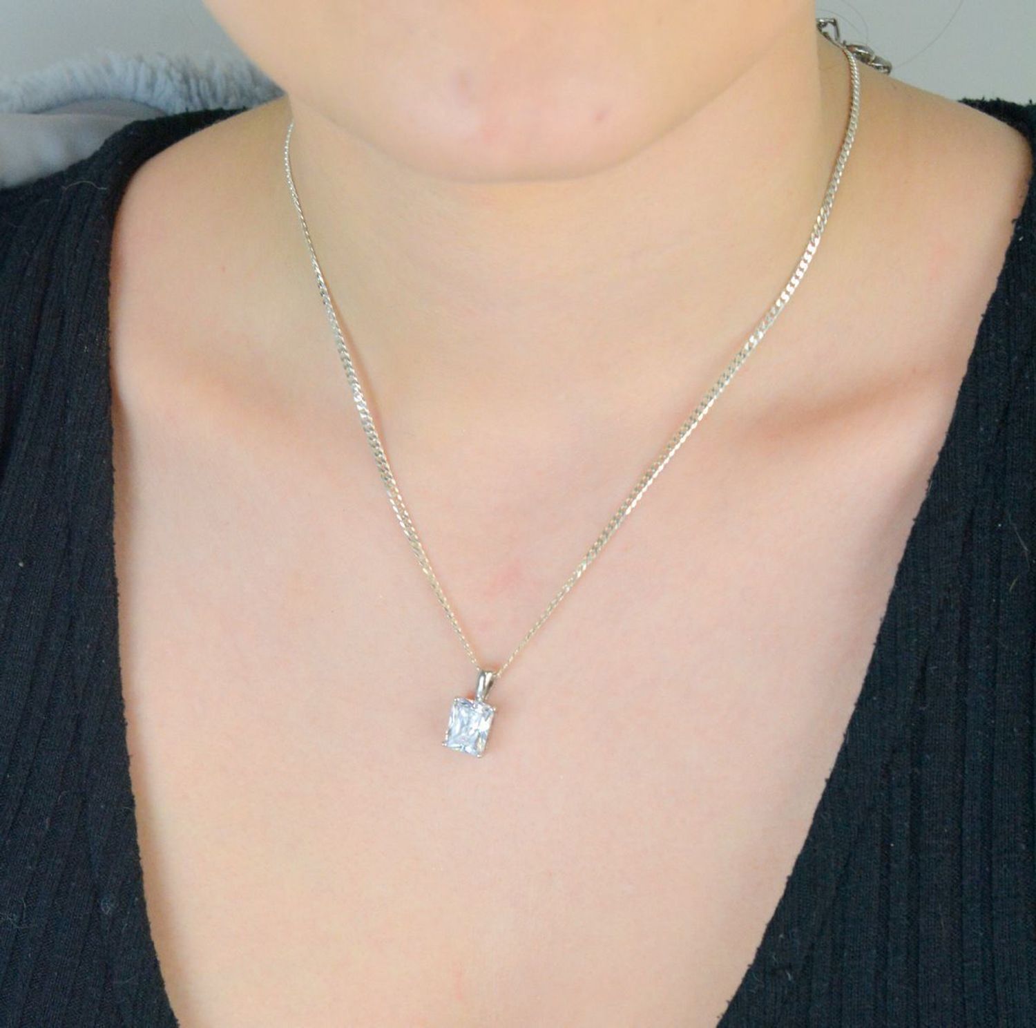 Zawieszka cyrkonia prostokąt próba 925, DIA-ZAW-9398-925.jpg