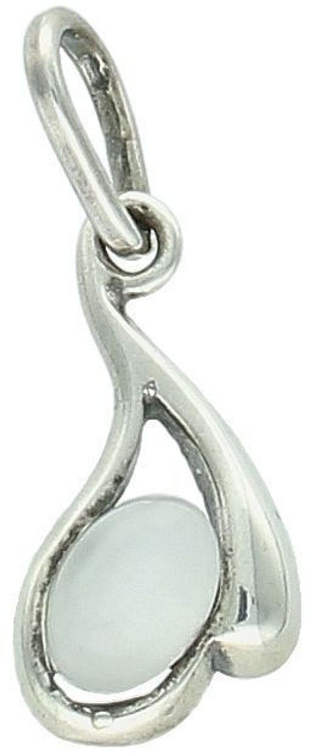 Elegancka srebrna zawieszka damska z kocim oczkiem w szarym odcieniu, wykonana z próby 925. Piękny dodatek do biżuterii. Wymiary 2,5 cm x 1,0 cm, waga 1,34 g.1.jpg