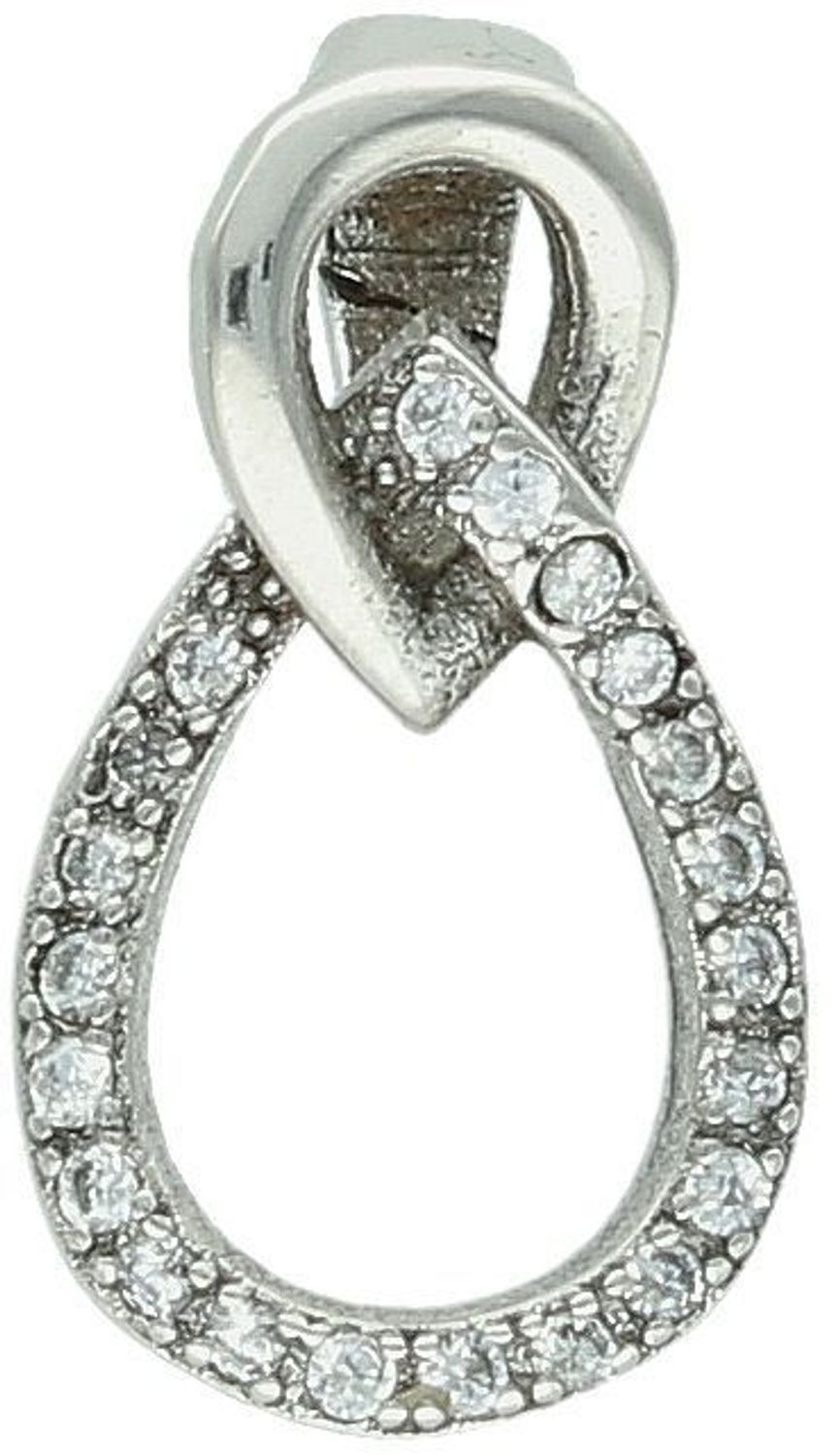 Zawieszka srebrna próba 925, łezka w cyrkonie DIA-ZAW-9402-925Subtelna i elegancka zawieszka wykonana z wysokiej jakości srebra próby 925, ozdobiona piękną cyrkonią w kształcie łezki..jpg