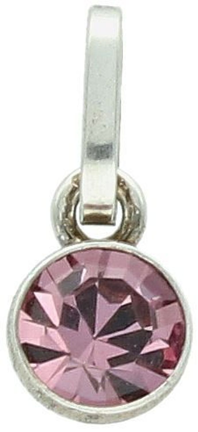 Zawieszka srebrna próba 925, cyrkonia różowa okrągła DIA-ZAW-9407-925 Subtelna zawieszka srebrna z różową cyrkonią, wykonana z wysokiej jakości srebra próby 925 1.jpg