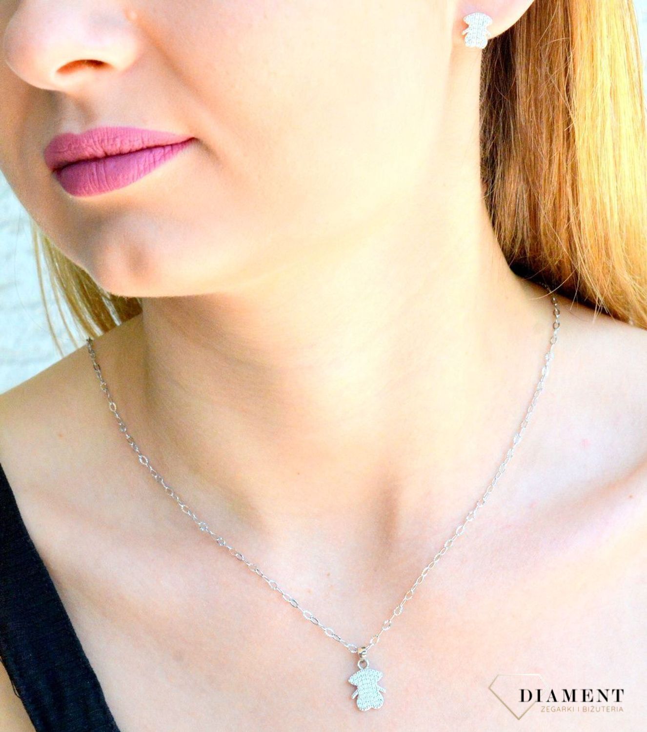 Srebrna zawieszka damska ludzik z cyrkonii DIA-ZAW-9419-925k.jpg