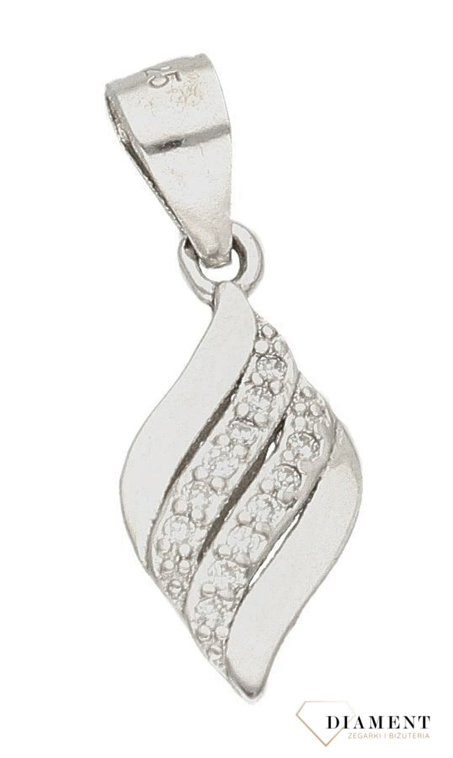 Srebrna zawieszka damska drobne cyrkonie DIA-ZAW-9422-925d.jpg
