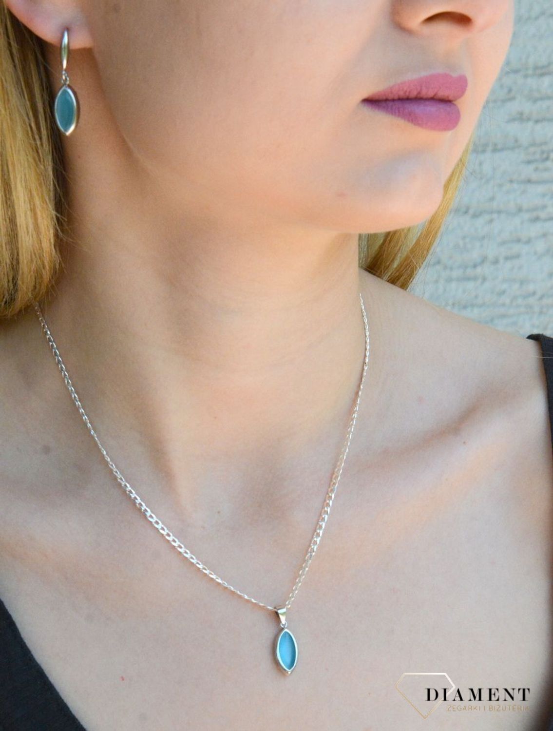 Srebrna zawieszka z turkusową cyrkonią DIA-ZAW-9427-925dd.jpg