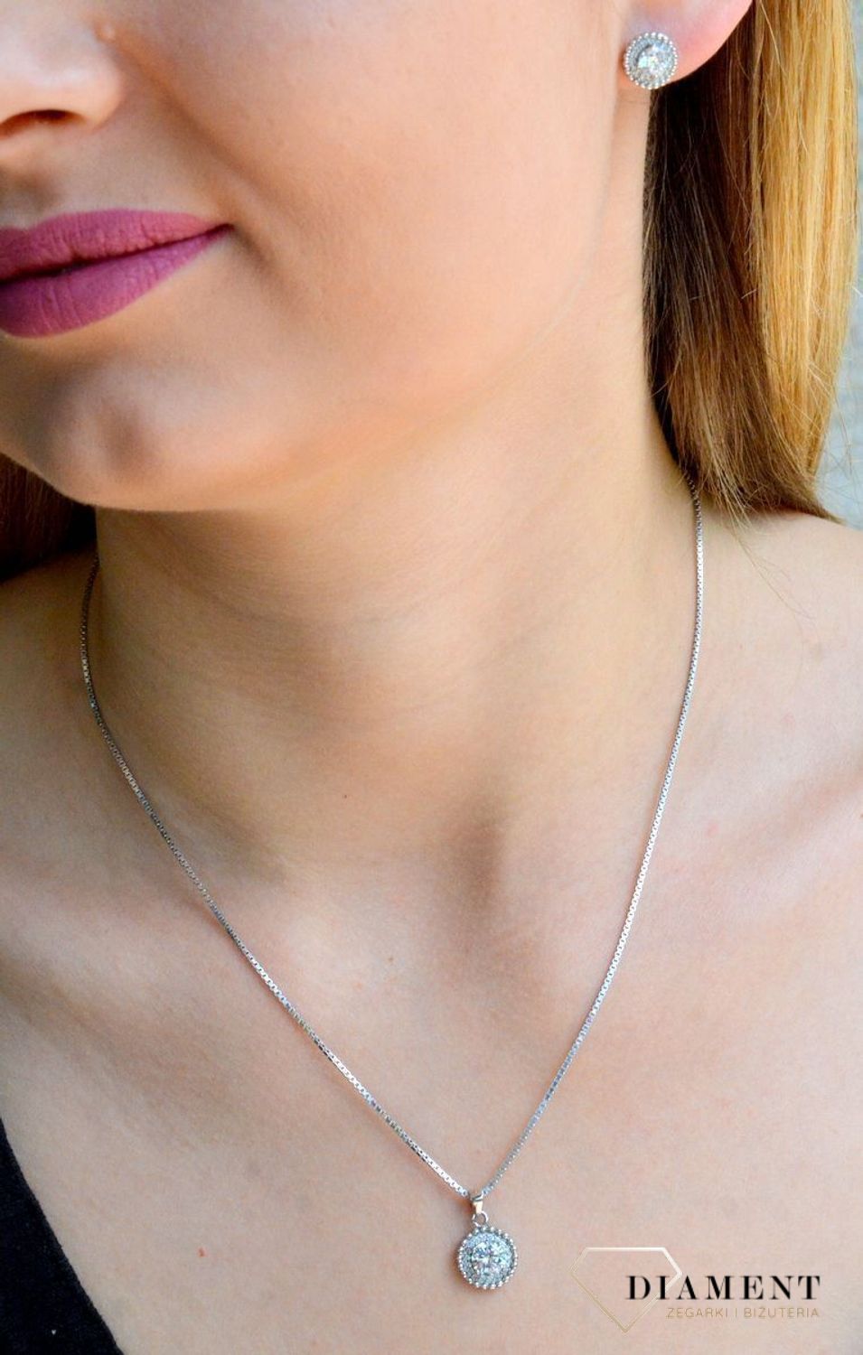 Srebrna zawieszka damska z cyrkoniami DIA-ZAW-9444-925d.jpg