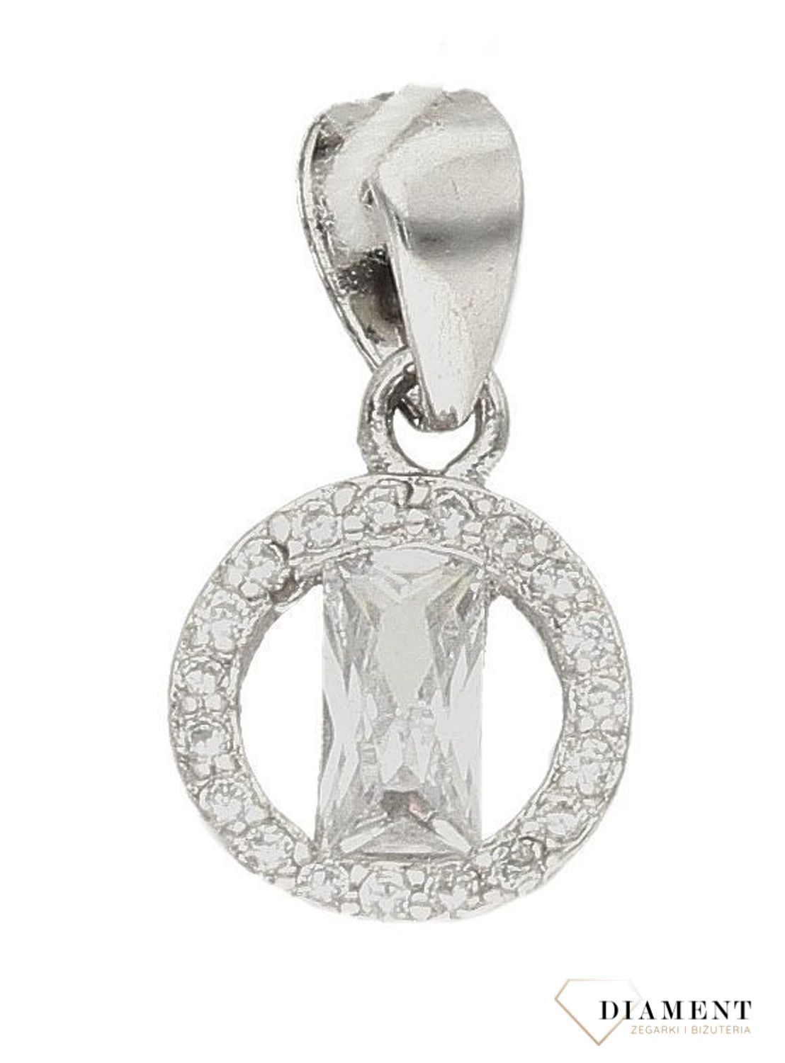 Srebrna zawieszka kółko z cyrkoniami DIA-ZAW-9445-925d.jpg