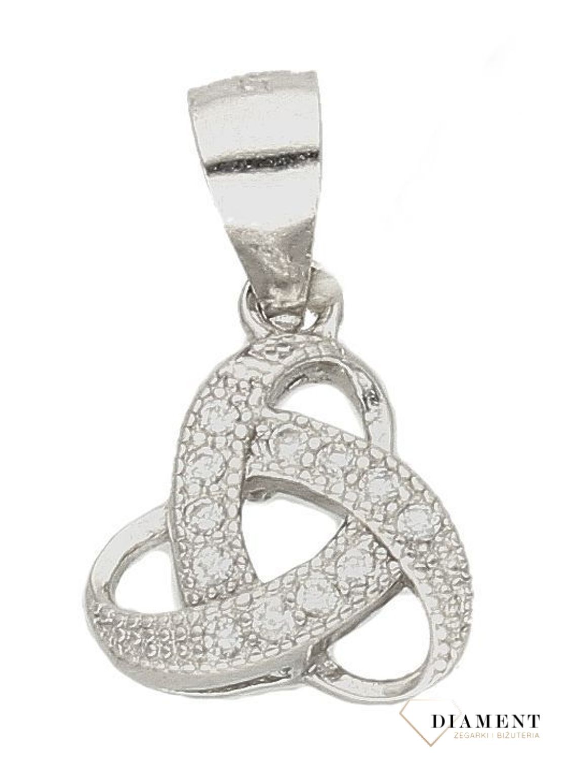 Srebrna zawieszka z drobnymi cyrkoniami  DIA-ZAW-9449-925d.jpg