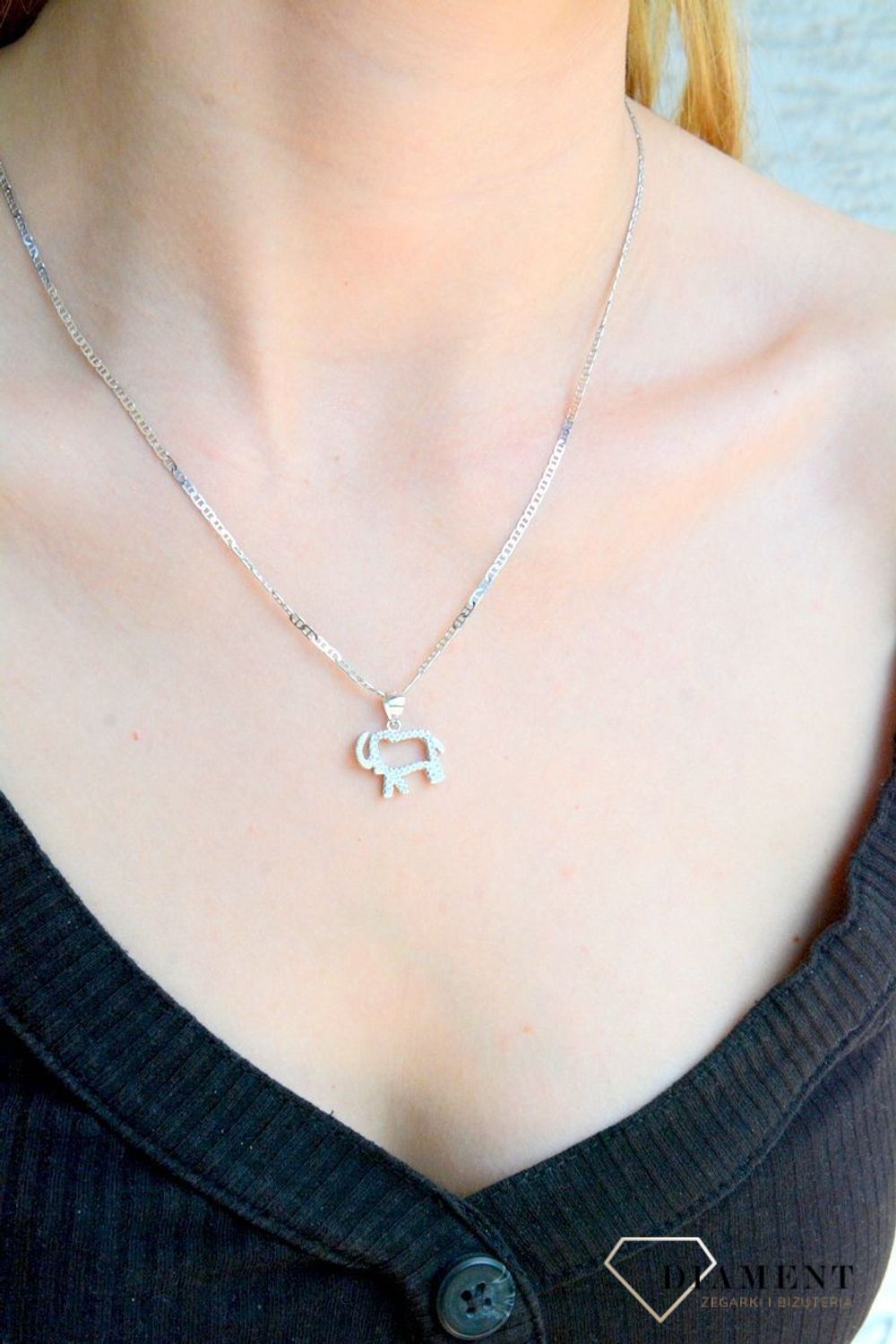 Zawieszka srebrna Słonik na szczęście DIA-ZAW-9561-925d.jpg