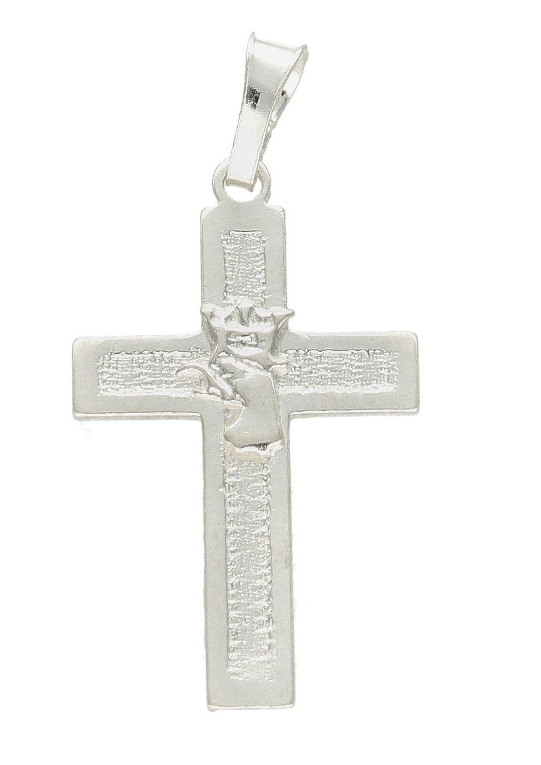 Srebrna zawieszka grawerowany krzyżyk z Orłem w koronie DIA-ZAW-9632-925. Srebrna zawieszka. Srebrna zawieszka krzyżyk. Srebrny krzyż z orłem w koronie. Krzyżyk srebrny idealny na prezent..jpg