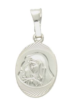 Srebrna zawieszka owalny medalik Maryja z dzieciątkiem DIA-ZAW-9645-925. Srebrny medalik. Medalik owalny z Maryją. Srebrny medalik damski, męski. Medalik idealny pomysł na prezent..jpg