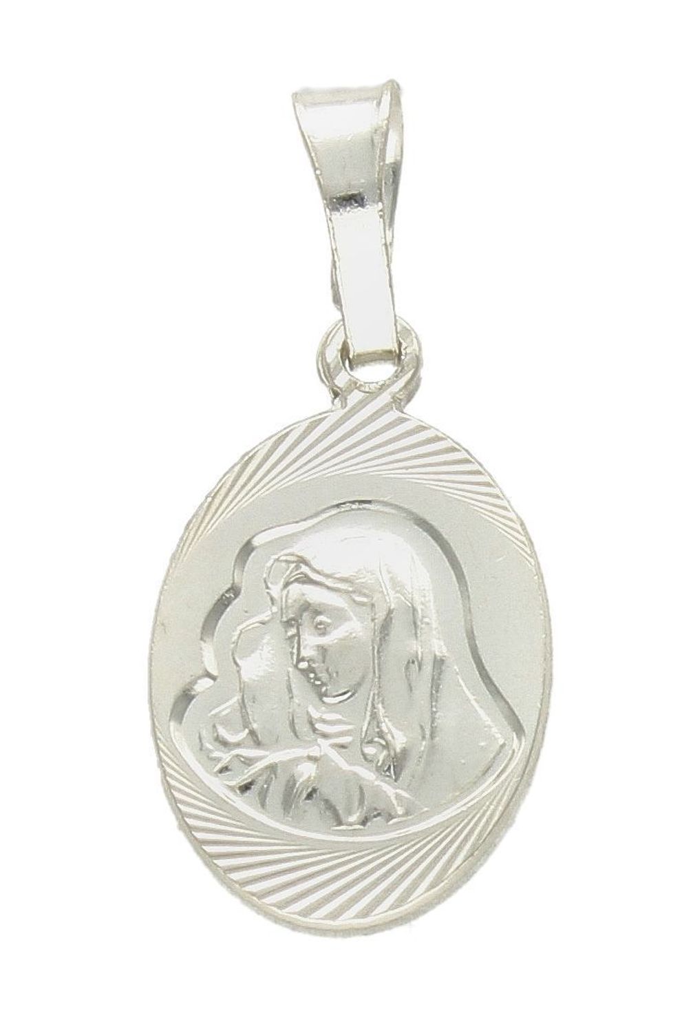 Srebrna zawieszka owalny medalik Maryja z dzieciątkiem DIA-ZAW-9645-925. Srebrny medalik. Medalik owalny z Maryją. Srebrny medalik damski, męski. Medalik idealny pomysł na prezent..jpg