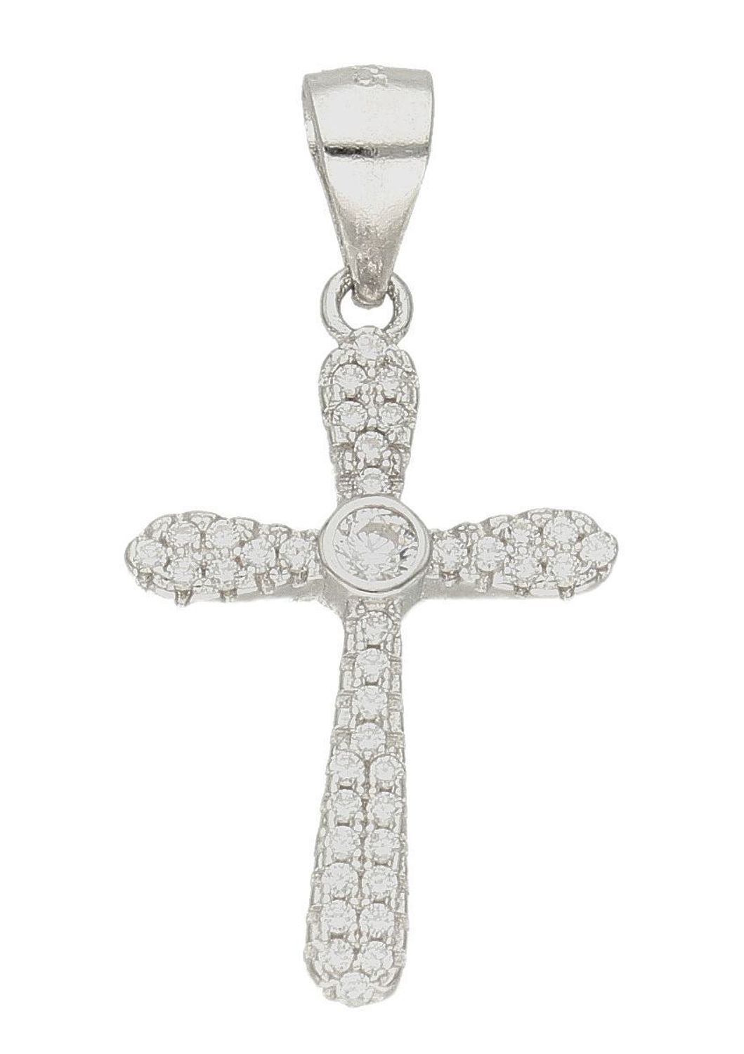 Srebrna zawieszka damska krzyżyk z cyrkoniami DIA-ZAW-9650-925. Srebrna zawieszka damska. Srebrna zawieszka krzyżyk. Srebrny krzyżyk z cyrkoniami. Krzyżyk srebrny idealny na prezent..jpg