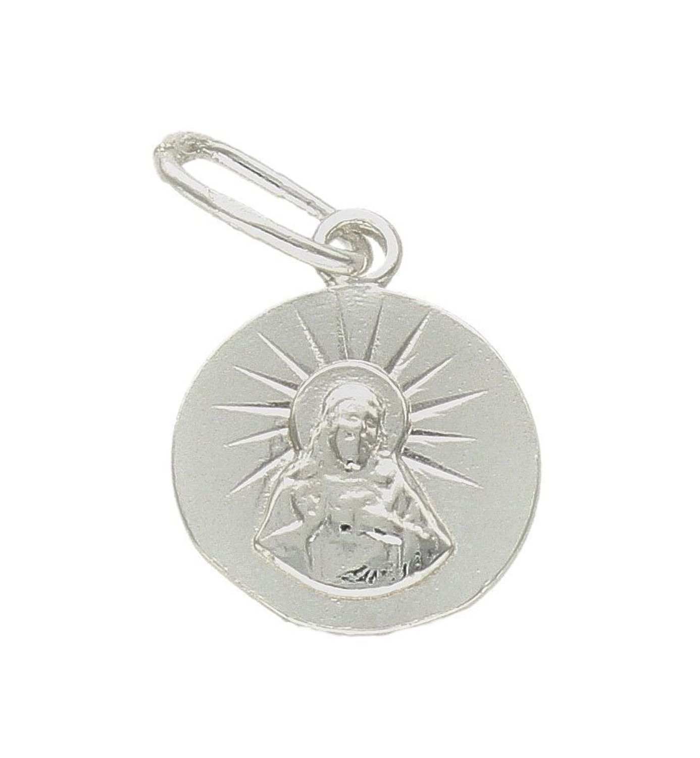 Srebrna zawieszka okrągły medalik dwustronny Szkaplerz DIA-ZAW-9652-925. Srebrny medalik. Srebrna zawieszka dwustronna. Medalik święty szkaplerz. Srebrny medalik z Jezusem i Matką Boską. Medalik idealny pomysł na prezent (1).jpg