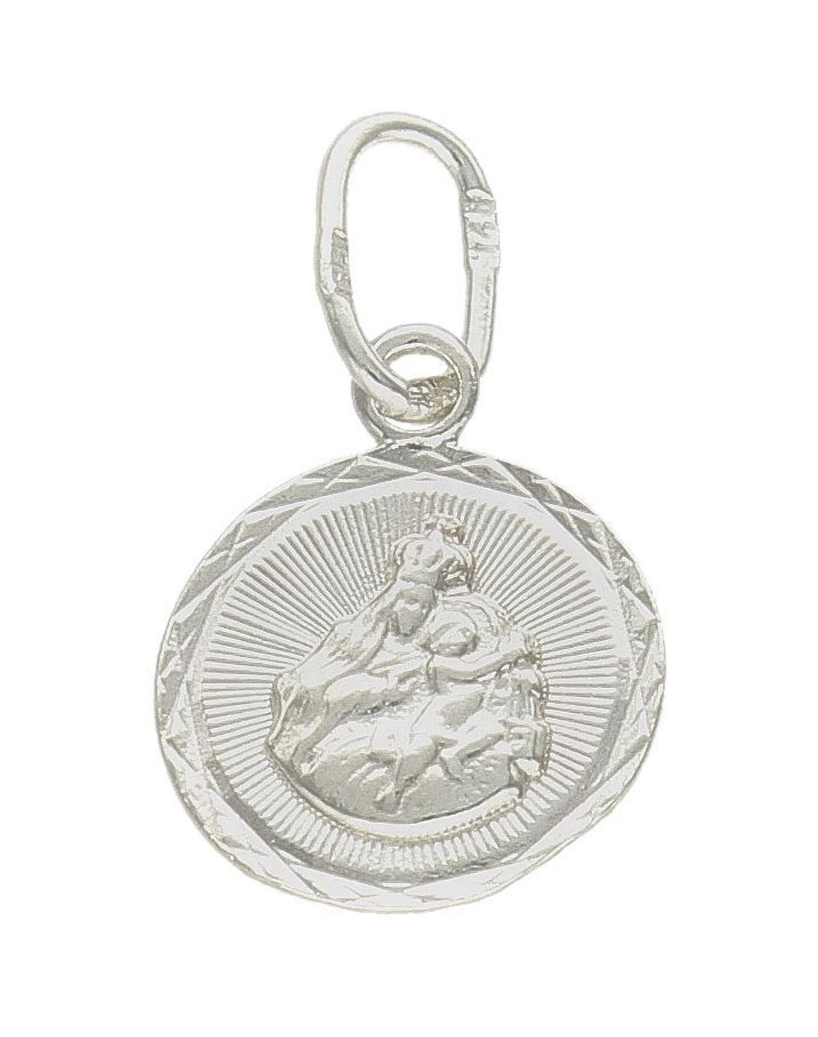 Srebrna zawieszka okrągły medalik dwustronny Szkaplerz DIA-ZAW-9652-925. Srebrny medalik. Srebrna zawieszka dwustronna. Medalik święty szkaplerz. Srebrny medalik z Jezusem i Matką Boską. Medalik idealny pomysł na prezent (1).jpg